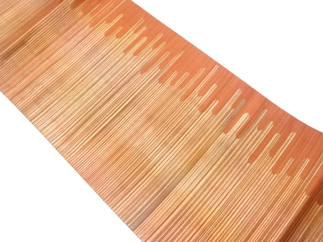 JAPANESE FUKURO OBI / WOVEN ABSTRACT STRIPE